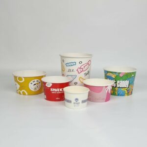 Pots à glace et contenants alimentaires en carton personnalisés