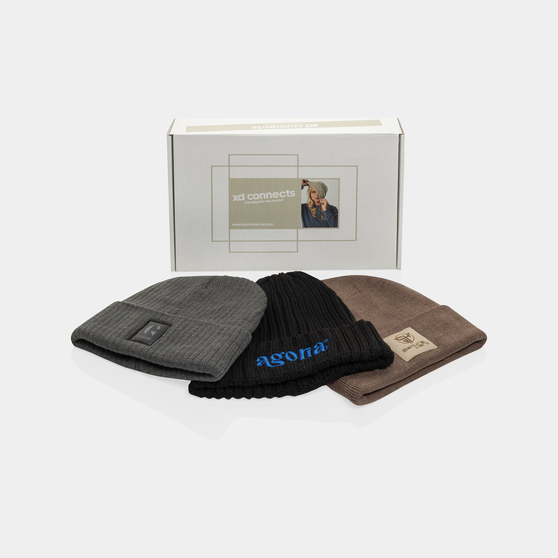 Printed samples: Beanies Printed samples: Beanies