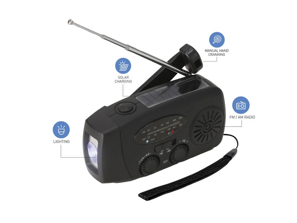 Radio d’urgence multifonction Cartney Radio d’urgence multifonction Cartney