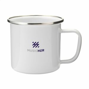 Retro Silver Mug en Émail 350 ml