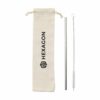 Reusable 1 piece Straw Set paille acier inoxydable