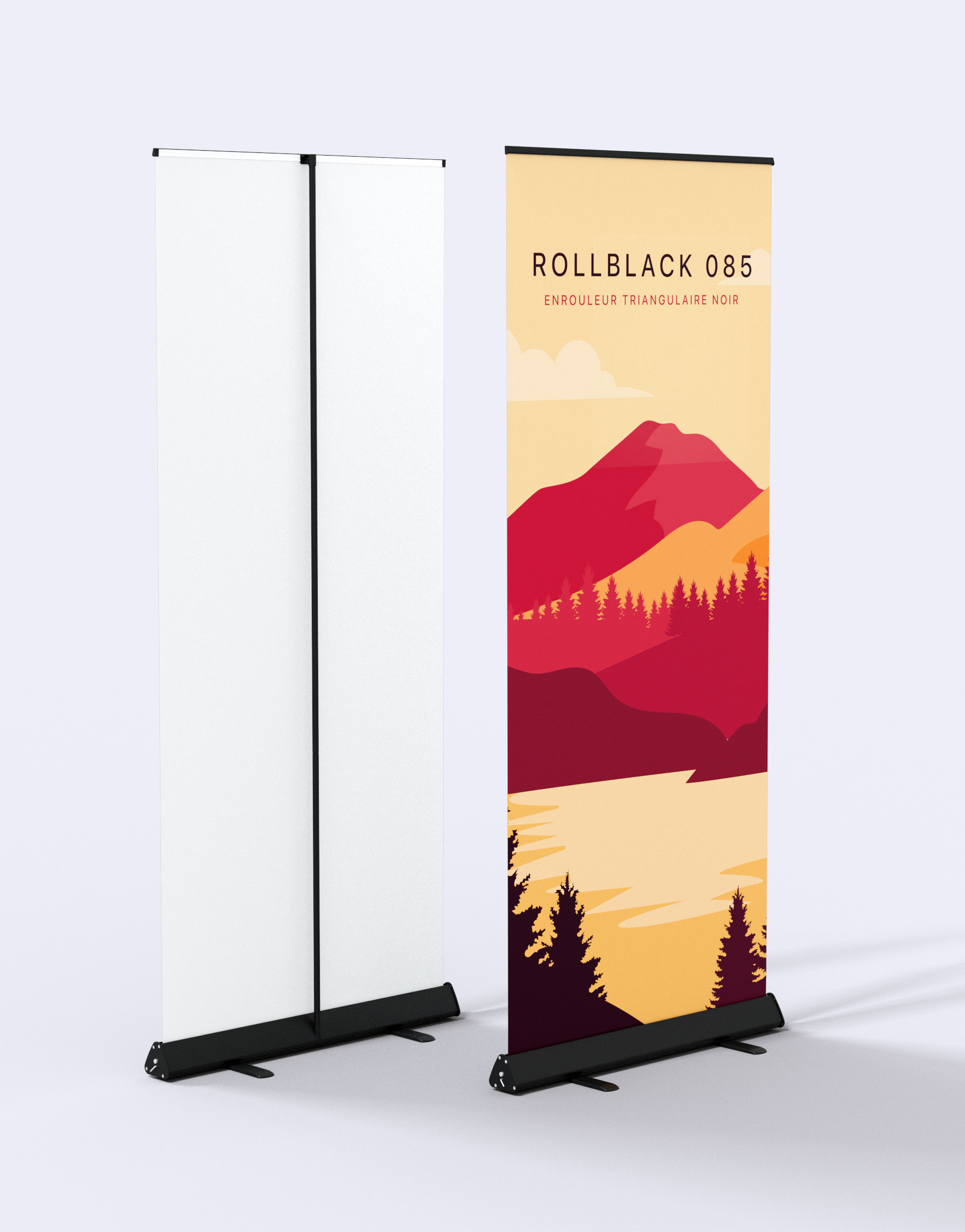 Roll-up aluminium noir Roll-up aluminium noir