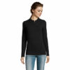 Polo piqué manches longues femme Sol&rsquo;s Perfect Lsl Women