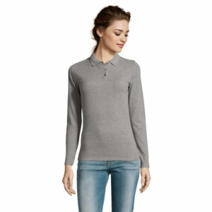 Polo piqué manches longues femme Sol’s Perfect Lsl Women – vue 3