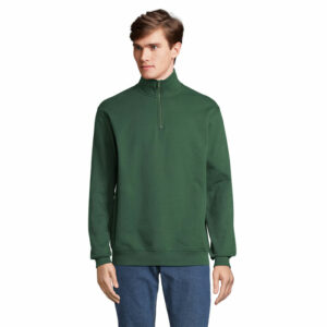 Sweat unisexe col camionneur 80% coton – 20% polyester recyclé manches Sol&rsquo;s Conrad – vue 2
