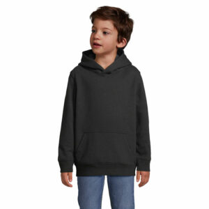T-shirt enfant à capuche 80% coton – 20% polyester recyclé manches mon Sol&rsquo;s Condor Kids