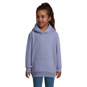 T-shirt enfant à capuche 80% coton – 20% polyester recyclé manches mon Sol’s Condor Kids – vue 2