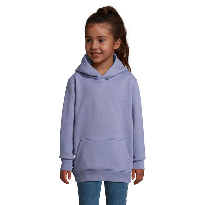 T-shirt enfant à capuche 80% coton – 20% polyester recyclé manches mon Sol’s Condor Kids T-shirt enfant à capuche 80% coton – 20% polyester recyclé manches mon Sol’s Condor Kids – vue 2