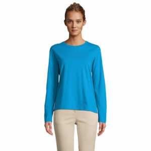 Tee-shirt femme col rond manches longues Sol&rsquo;s Monarch Women