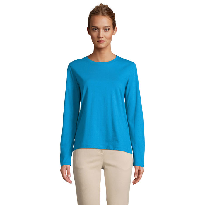 Tee-shirt femme col rond manches longues Sol’s Monarch Women Tee-shirt femme col rond manches longues Sol’s Monarch Women