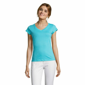 Tee-shirt femme col V Sol&rsquo;s Moon