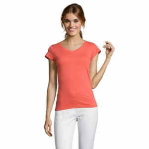 Tee-shirt femme col V Sol&rsquo;s Moon – vue 2