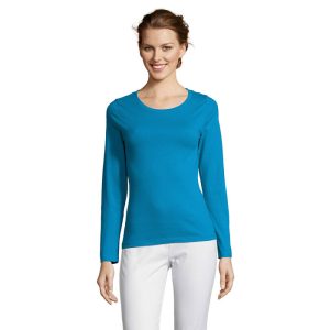 Tee-shirt femme col rond manches longues Sol’s Majestic
