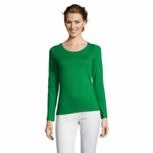 Tee-shirt femme col rond manches longues Sol&rsquo;s Majestic – vue 2