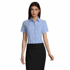 Chemise femme oxford manches courtes Sol&rsquo;s Elite – vue 2
