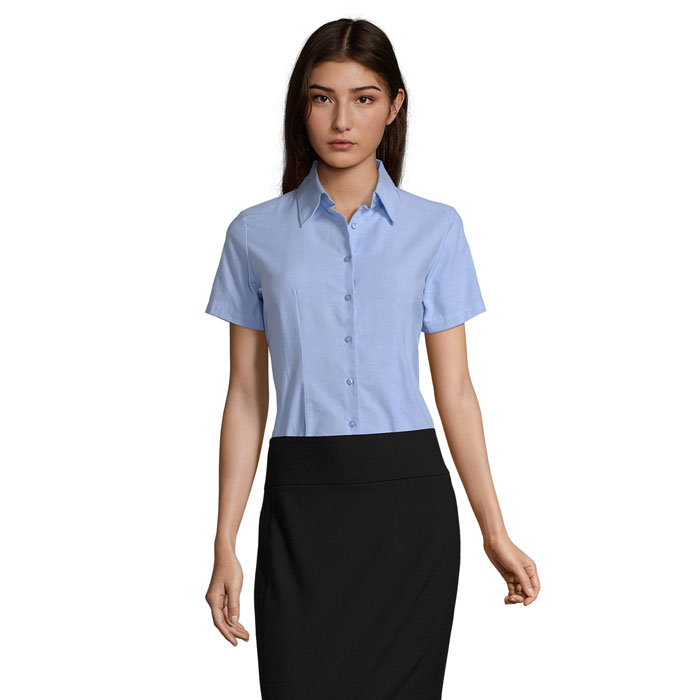 Chemise femme oxford manches courtes Sol’s Elite Chemise femme oxford manches courtes Sol’s Elite – vue 2