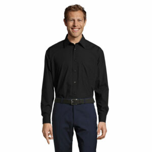 Chemise homme popeline manches longues Sol&rsquo;s Baltimore – vue 2