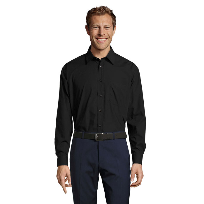 Chemise homme popeline manches longues Sol’s Baltimore Chemise homme popeline manches longues Sol’s Baltimore – vue 2
