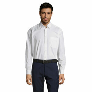 Chemise homme popeline manches longues Sol&rsquo;s Baltimore