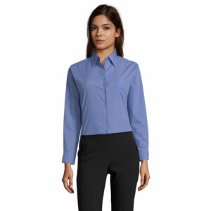 Chemise femme popeline manches longues Sol&rsquo;s Executive – vue 3