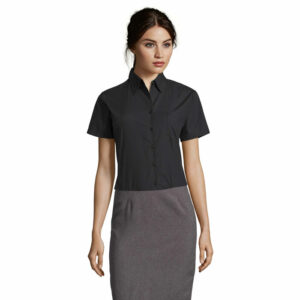 Chemise femme popeline manches courtes Sol&rsquo;s Escape – vue 3