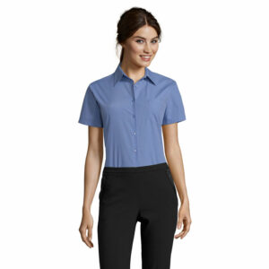 Chemise femme popeline manches courtes Sol&rsquo;s Escape – vue 2