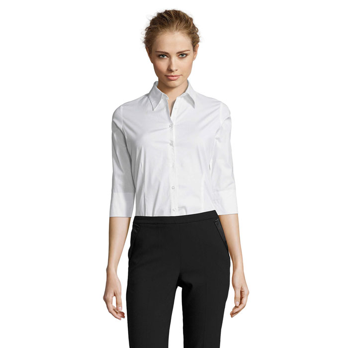 Chemise femme stretch manches 3/4 Sol’s Effect Chemise femme stretch manches 3/4 Sol’s Effect