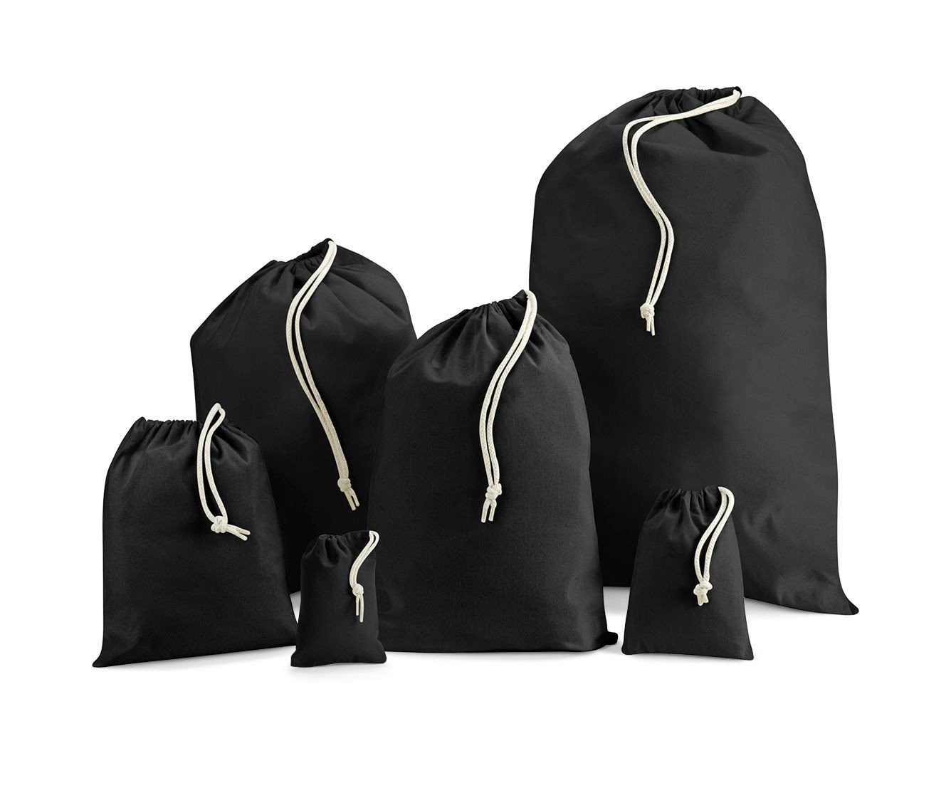Sac à cordon Petit en coton recyclé Westford Mill Recycled Cotton Stuff Bag Sac à cordon Petit en coton recyclé Westford Mill Recycled Cotton Stuff Bag