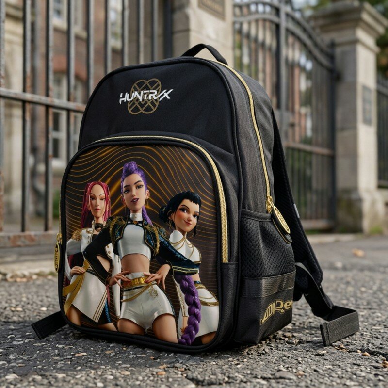 Sac à Dos Golden KPop Demon Hunters Huntrix - Rumi, Mira & Zoey Sac à Dos Golden KPop Demon Hunters Huntrix - Rumi, Mira & Zoey