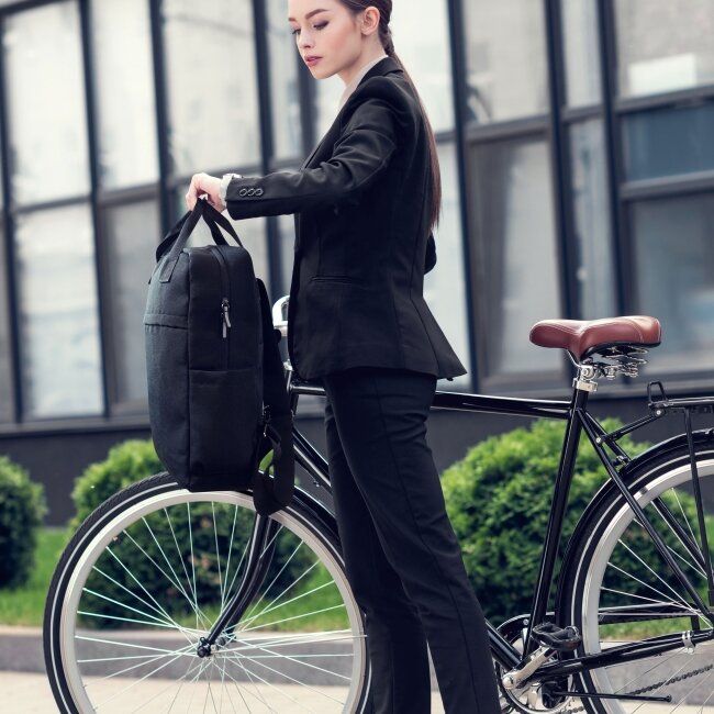 Sac à dos polyester recyclé DARKLINE Sac à dos polyester recyclé DARKLINE