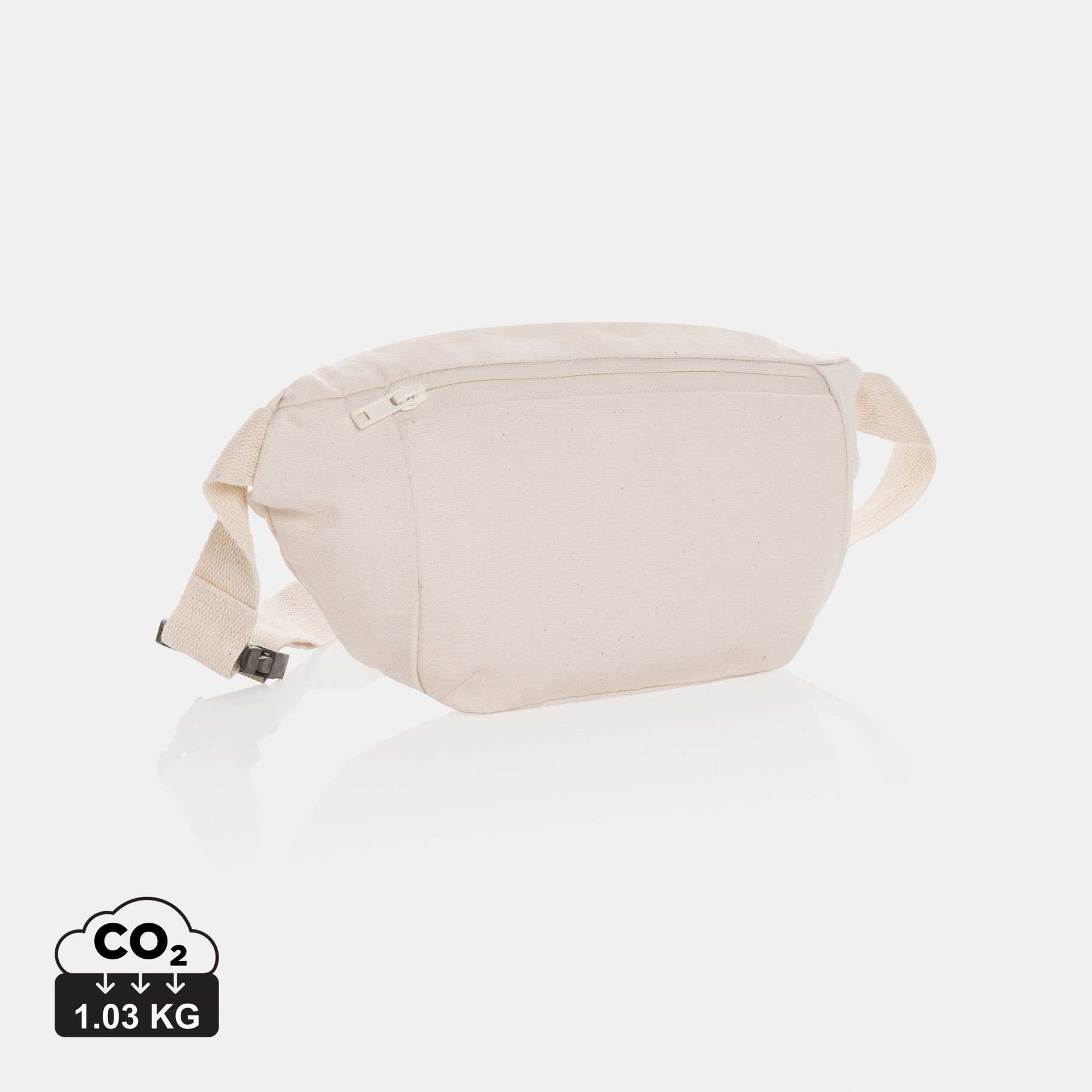 Sac banane en toile recyclée et non teintée Impact AWARE™ Sac banane en toile recyclée et non teintée Impact AWARE™