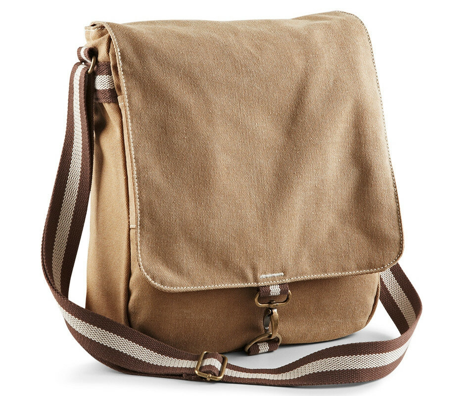 Sac bandoulière à main canvas Quadra Vintage Messenger Sac bandoulière à main canvas Quadra Vintage Messenger