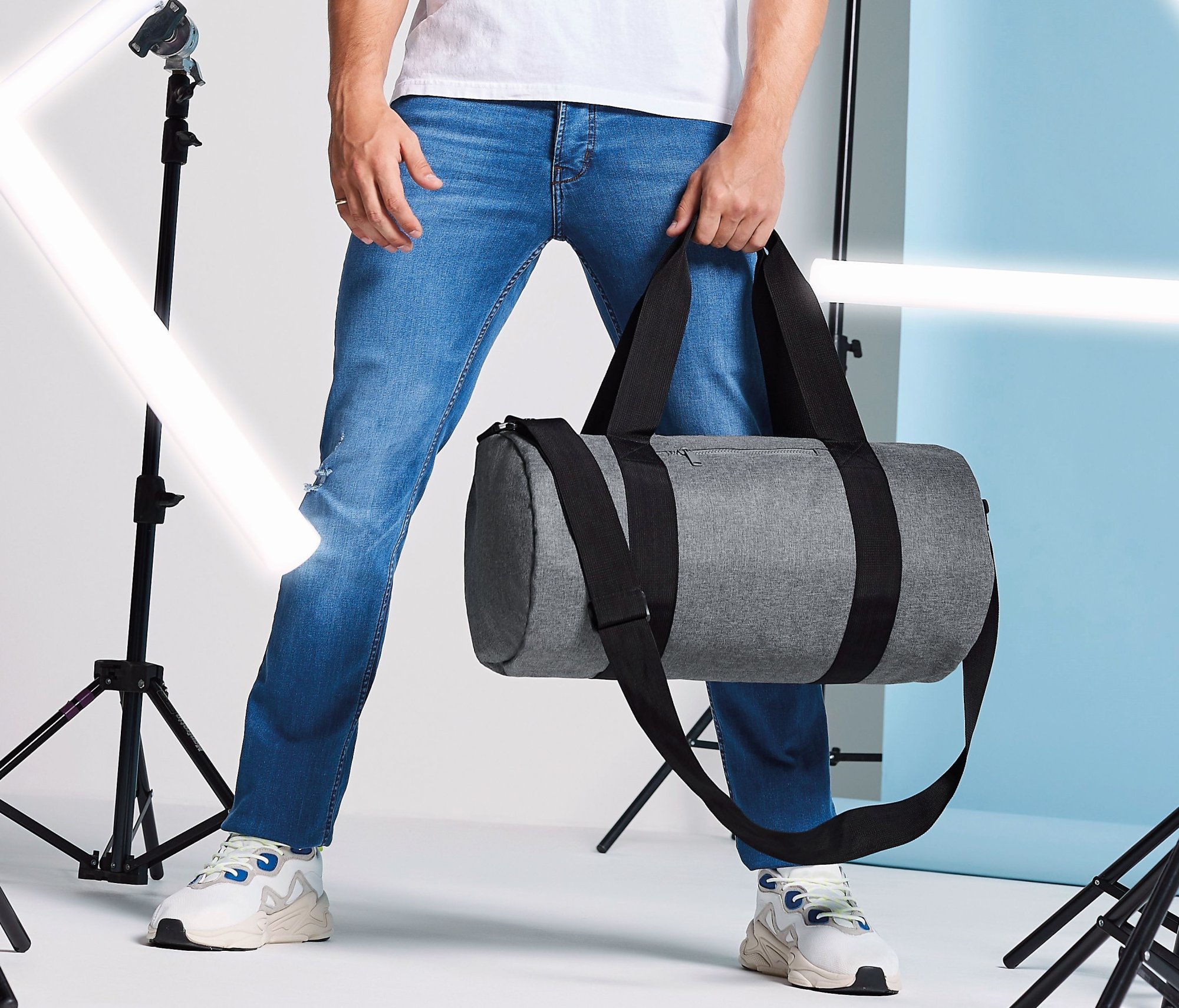 Sac bandoulière de voyage contrasté Bag Base Original Barrel Sac bandoulière de voyage contrasté Bag Base Original Barrel