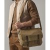 Sac bandoulière Sacoche en toile cirée traditionnelle Quadra Heritage Waxed Canvas Messenger
