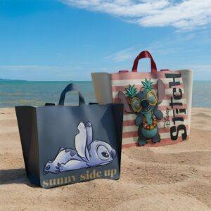 Sac Cabas en Toile Stitch Disney Pastel