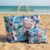 Sac de Plage & Pochette Stitch & Angel Disney Flower