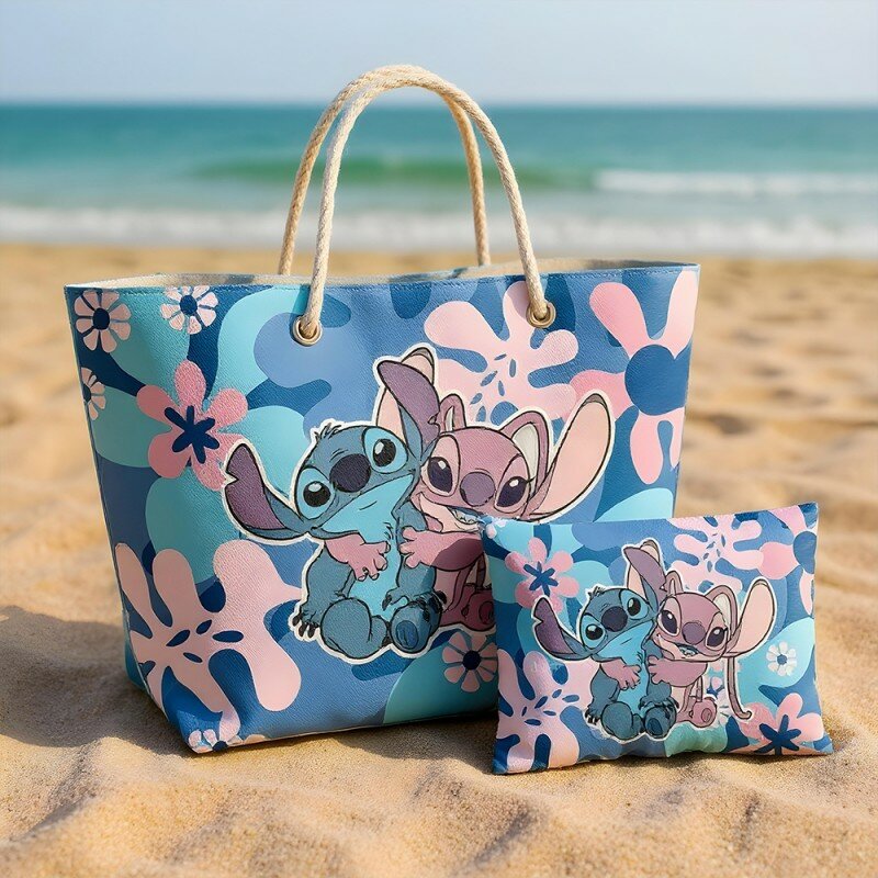 Sac de Plage & Pochette Stitch & Angel Disney Flower Sac de Plage & Pochette Stitch & Angel Disney Flower