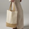 Sac shopper coton/toile de jute Westford Mill Base Canvas