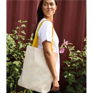 Sac shopping anses contrastées Twill Bag With Contrast Handles