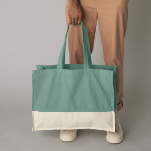 Sac shopping bicolore Westford Mill Earthaware® Organic Contrast Shopper