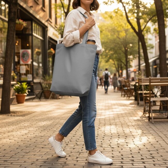 Sac shopping coton bio BIOSHOP Sac shopping coton bio BIOSHOP