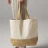 Sac shopping coton/toile de jute Westford Mill Base Canvas Tote