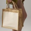 Sac shopping en toile de jute Westford Mill Cotton Pucket Midi Tote
