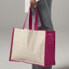 Sac shopping en toile de jute Westford Mill Printer's Classic Shopper