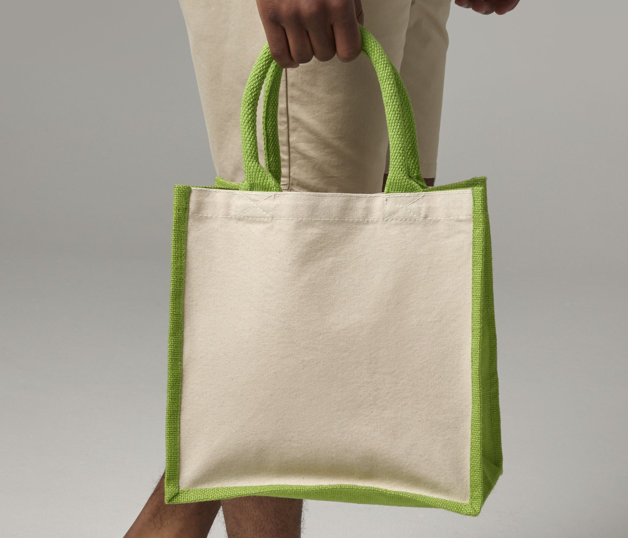 Sac shopping en toile de jute Westford Mill Printer's Midi Bag Sac shopping en toile de jute Westford Mill Printer's Midi Bag