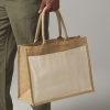 Sac shopping Grand en toile de jute Westford Mill Cotton Pucket Shopper