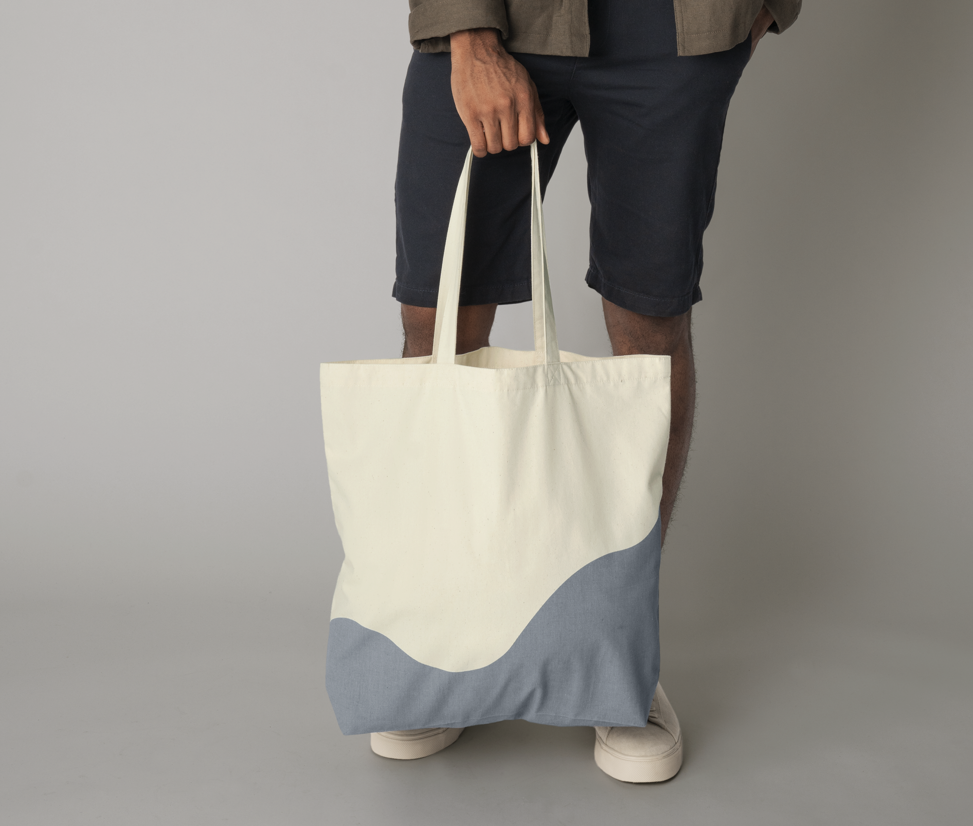 Sac shopping imprimé vague Westford Mill Organic Cotton Wave Print Maxi Tote Sac shopping imprimé vague Westford Mill Organic Cotton Wave Print Maxi Tote