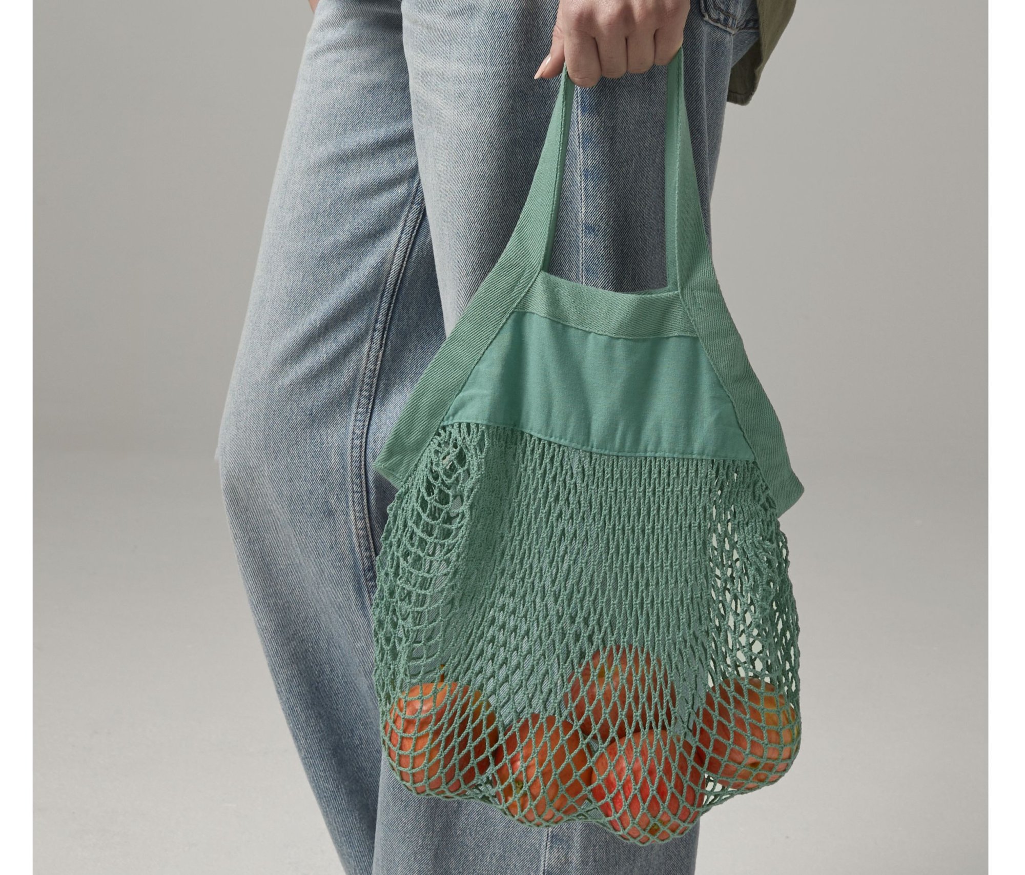 Sac shopping Mini filet en coton bio Westford Mill Organic Cotton Mesh Grocery Bag Sac shopping Mini filet en coton bio Westford Mill Organic Cotton Mesh Grocery Bag
