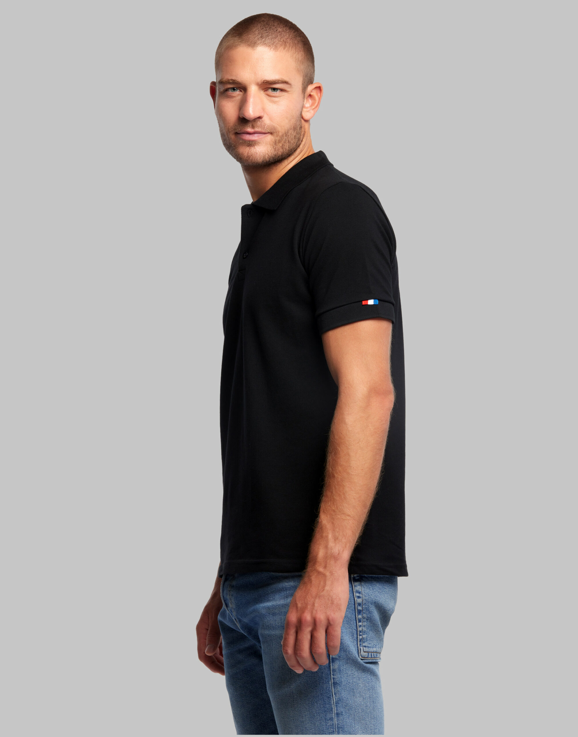 Polo homme manches courtes fabriqué en France Sartre Polo homme manches courtes fabriqué en France Sartre – vue 5