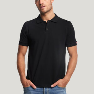 Polo homme manches courtes fabriqué en France Sartre – vue 2